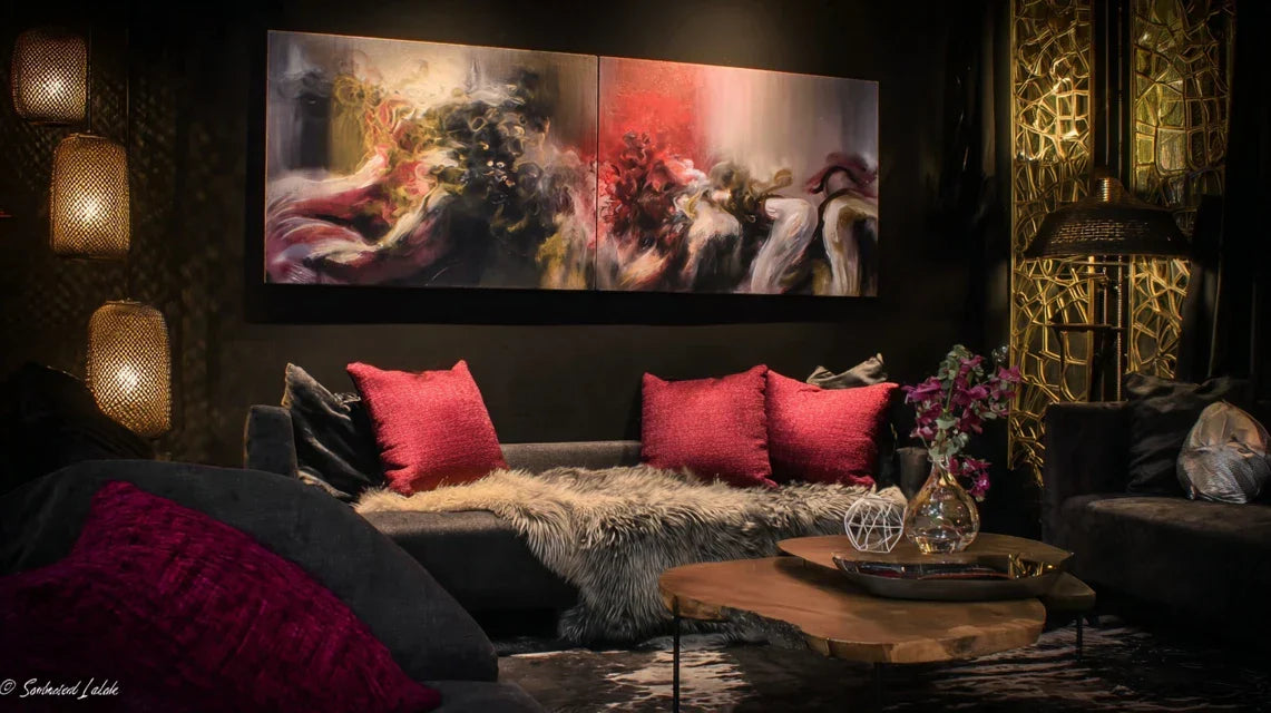 Impressionner avec un tableau fort dans un salon thématisé