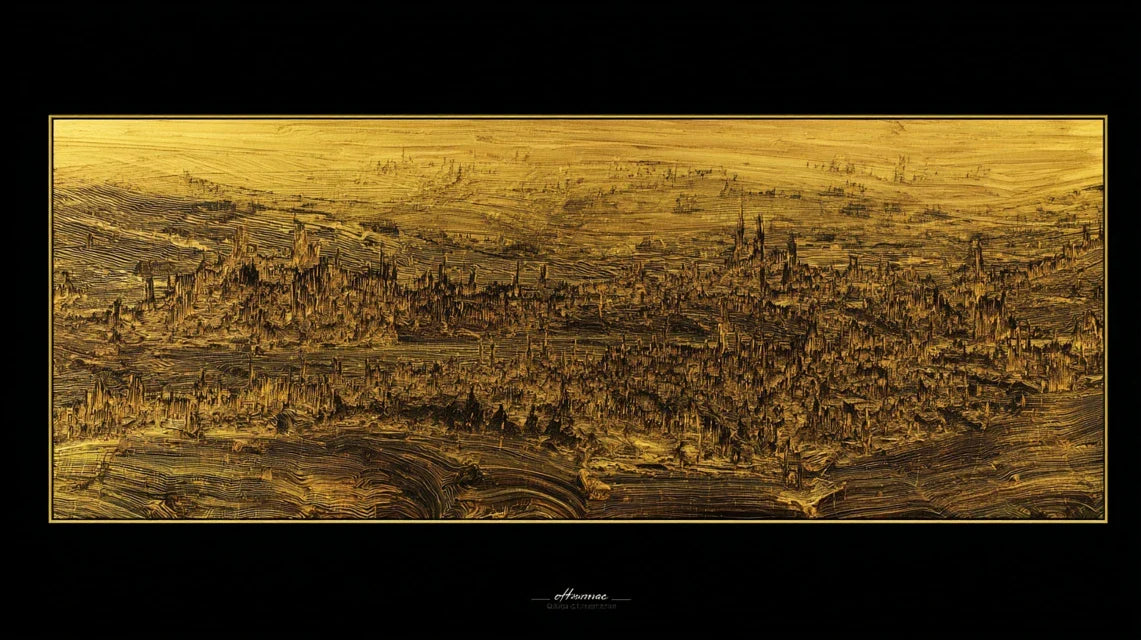 Tableau panoramique pour “étirer” un espace saturé