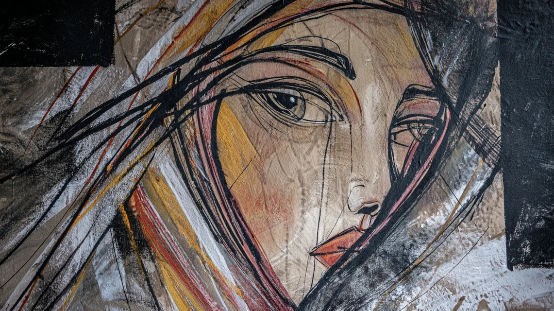 Pourquoi les visages abstraits fascinent en art mural contemporain ?