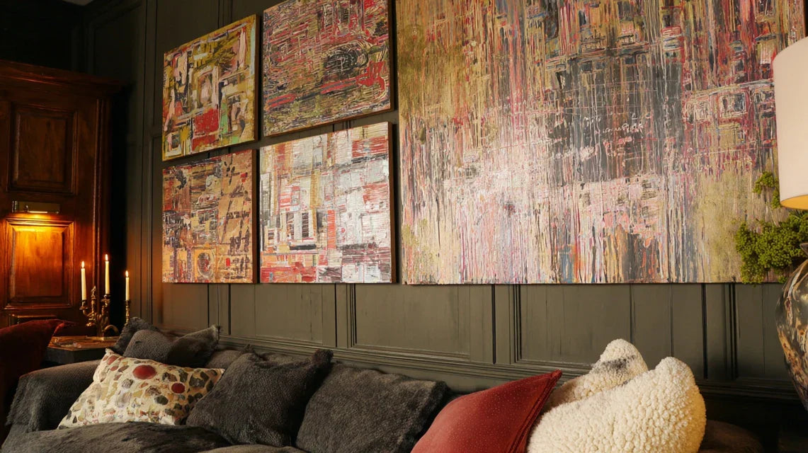 Peut-on mixer art mural imprimé et tableaux peints à la main ?