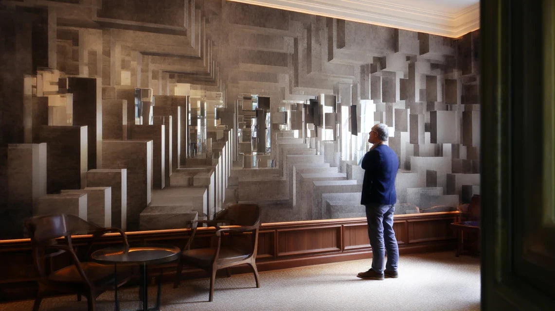 Illusions optiques art mural, au-delà de la simple décoration