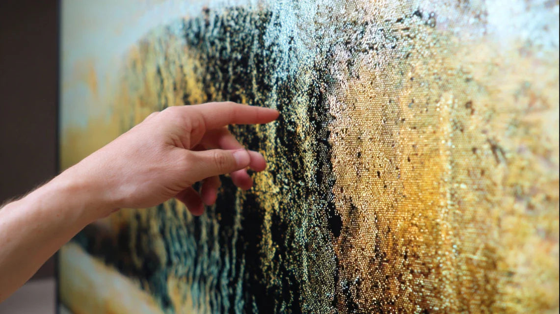 Écran microLED e-ink tableau, nouvelles technologies d'affichage artistique