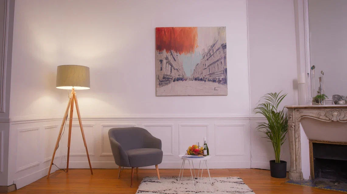 Ajouter de la chaleur dans un airbnb impersonnel avec un tableau