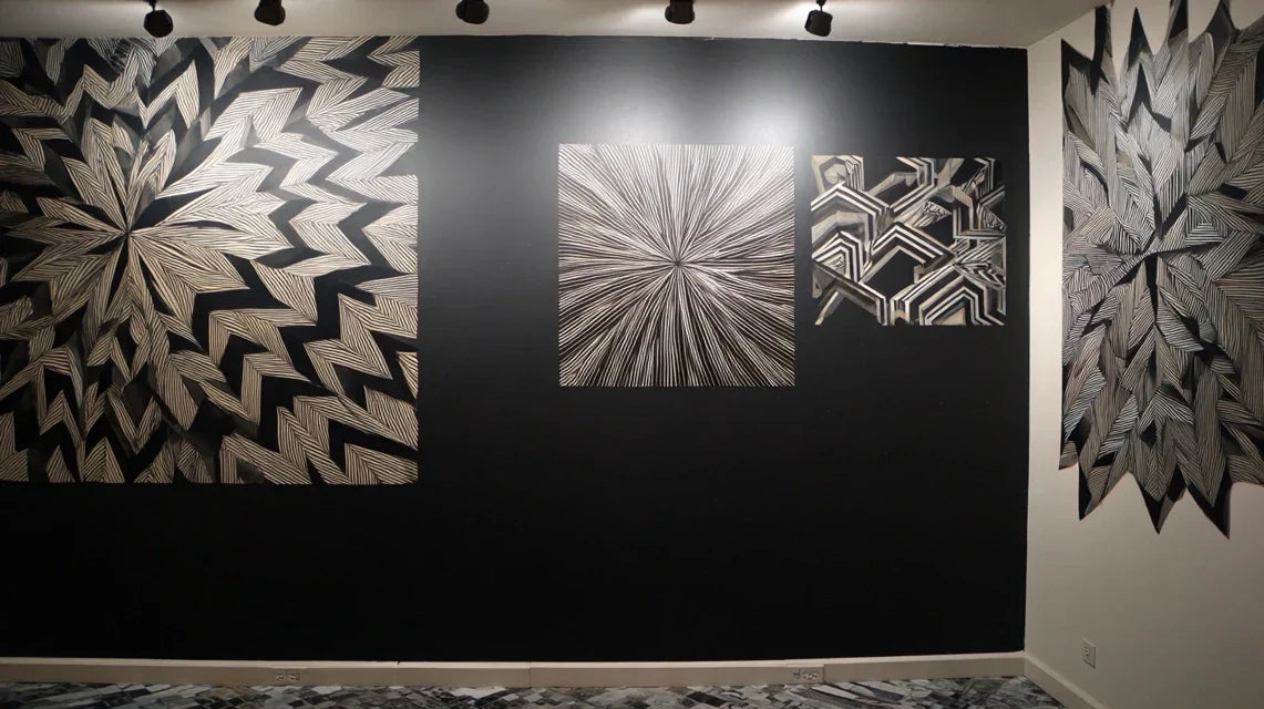 Associer deux tableaux pour un effet mural structuré