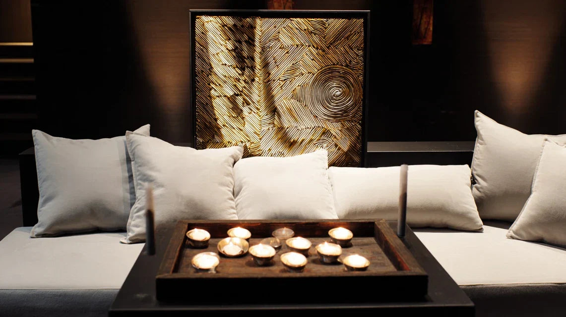 Autel visuel mural laïque, créer un espace sacré sans religion