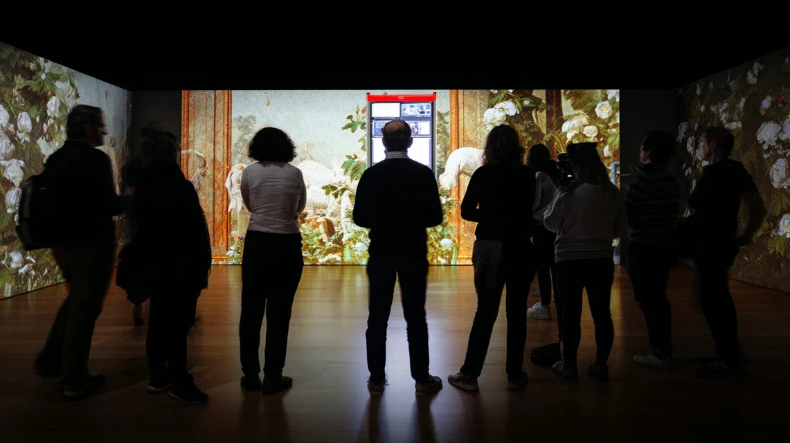 Art interactif spectateur, tableaux qui évoluent selon le public