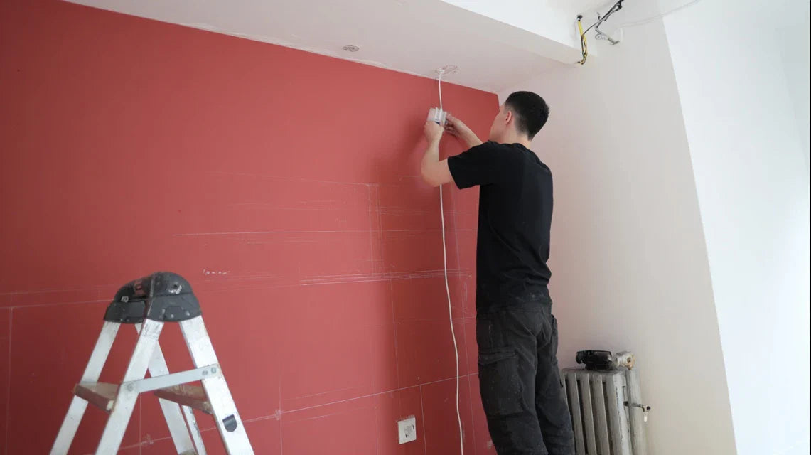 Comment fixer un spot sans câble apparent pour tableau ?