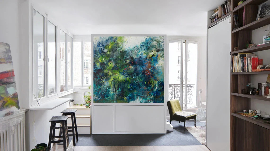Transformer un studio urbain grâce à un tableau grand format bien choisi