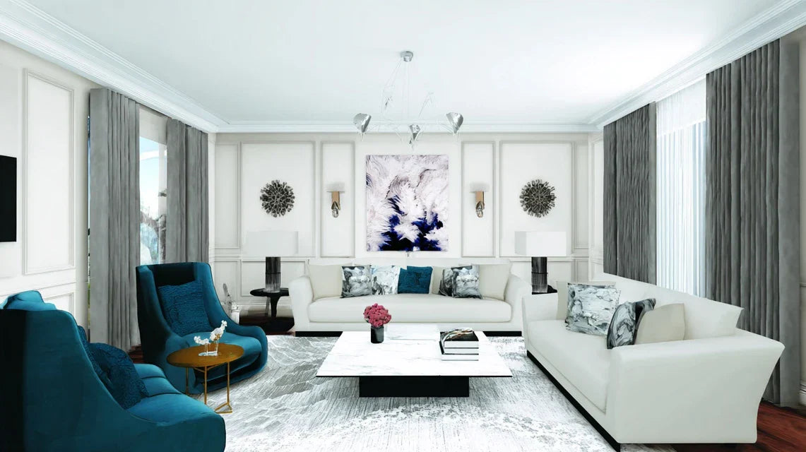 Créer un point calme dans une pièce visuellement chargée