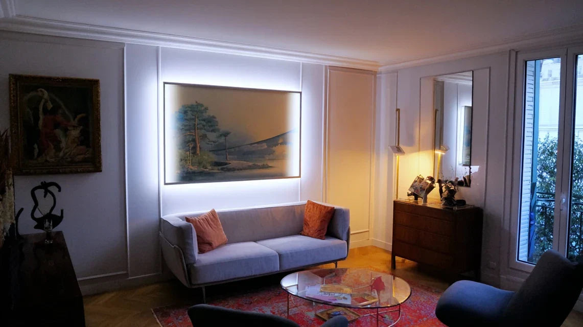 Éclairage intégré aux cadres : une solution discrète et élégante