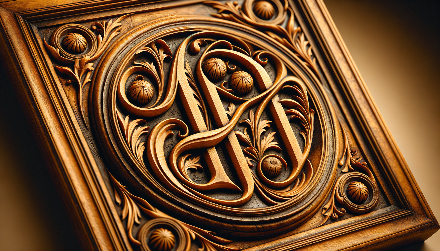 Gros plan du monogramme emblématique AD d'Albrecht Dürer sur panneau de bois Renaissance, symbole de la signature artistique moderne