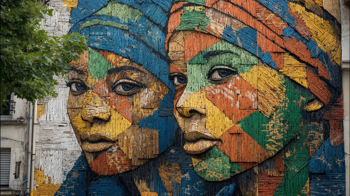 Architecture et fresques des maisons Haoussa traditionnelles