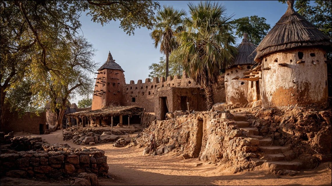 Architecture et peintures des villages fortifiés Somba du Bénin