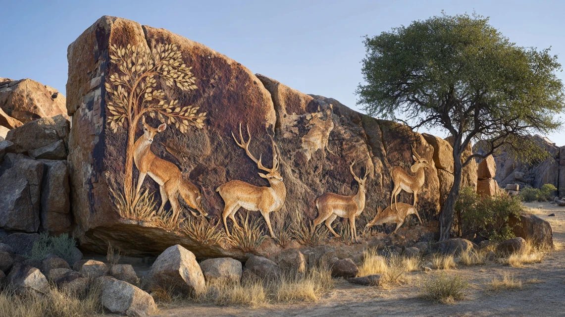 Art rupestre de Tsodilo : patrimoine botswanais en décoration murale