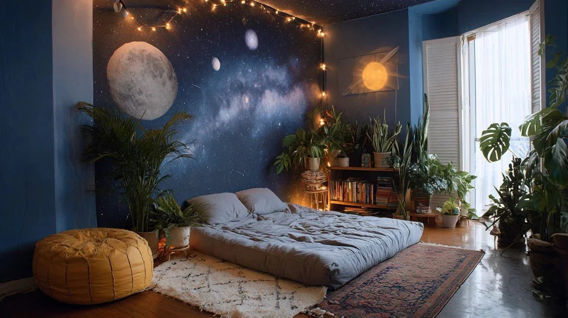 Art spatial dans les chambres d'enfants : de la pédagogie à la poésie