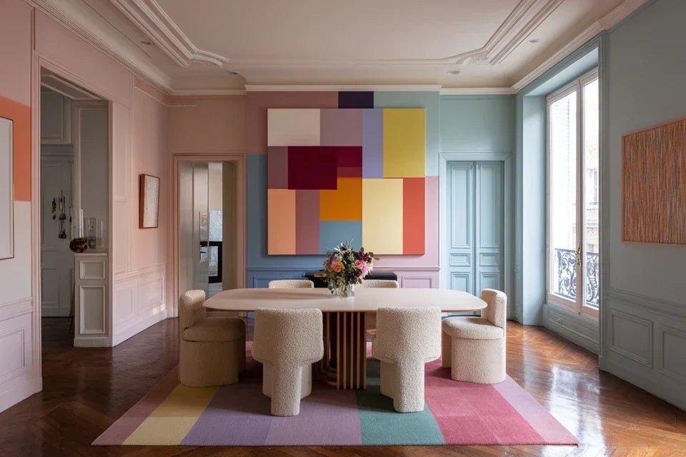 Associer un tableau haut de gamme à une nouvelle couleur de peinture