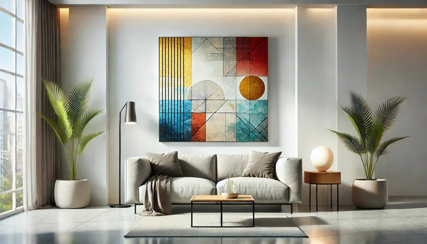 Comment bien choisir un tableau peinture abstrait pour transformer un espace minimaliste ?