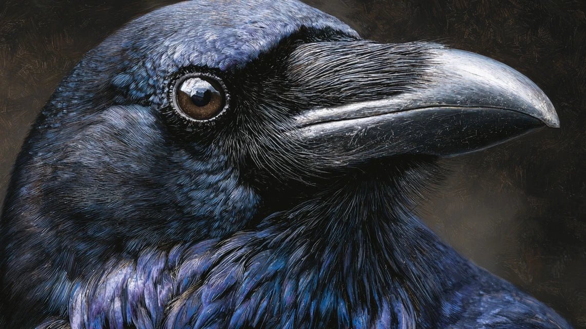 Comment capturer l'intelligence des corvidés en peinture ?