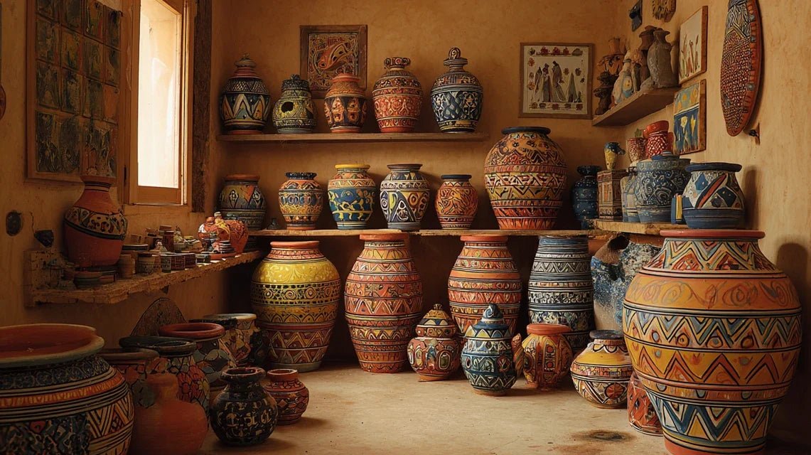 Comment intégrer les motifs de poterie berbère en art mural ?