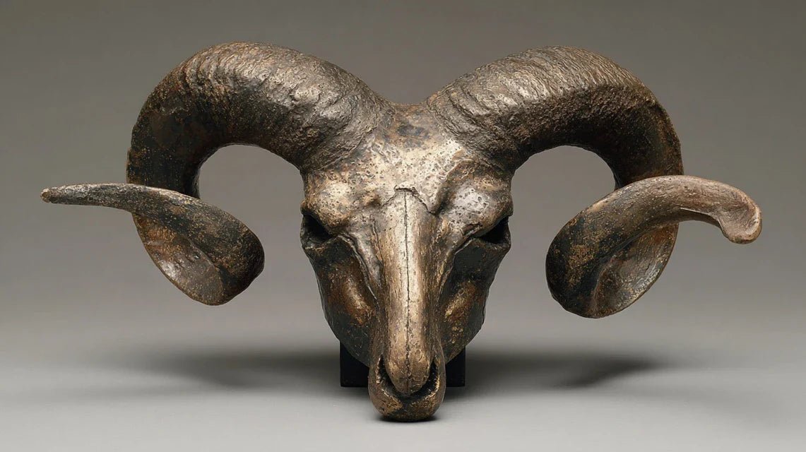 Comment interpréter les cornes de bélier dans l'art Lobi ?