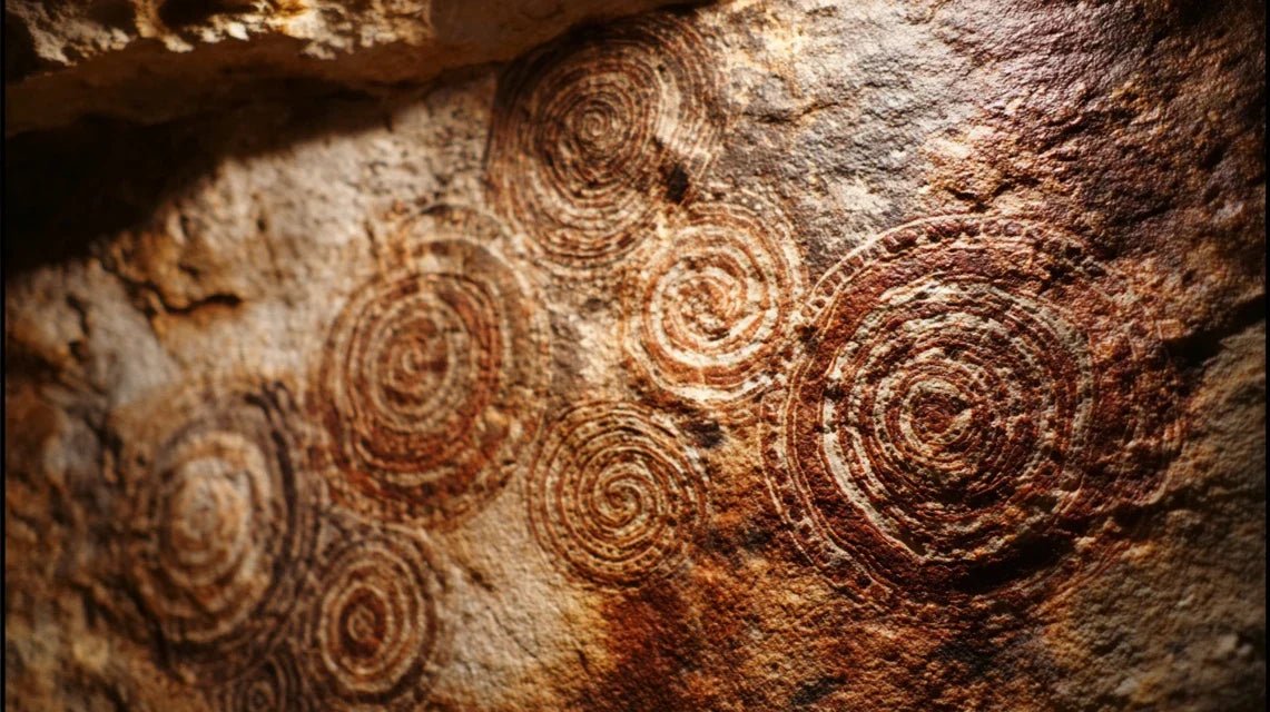 Comment interpréter les motifs concentriques dans l'art rupestre ?