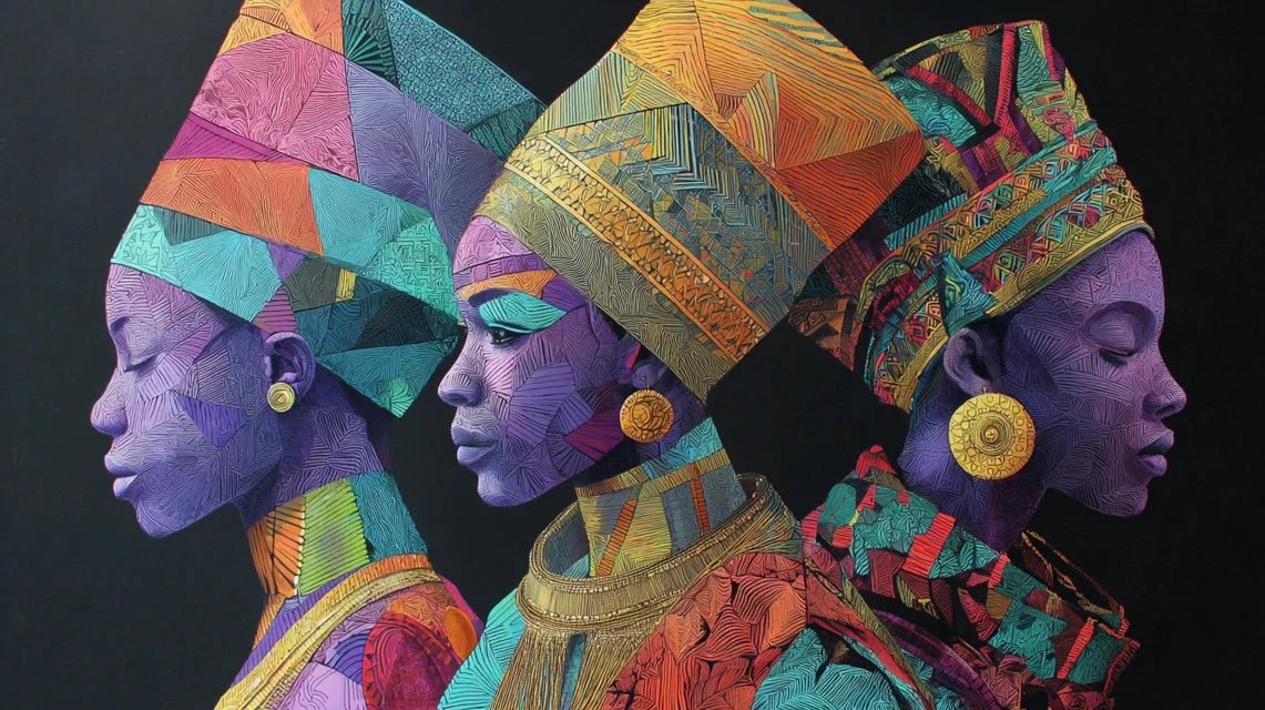 Comment les coiffes royales africaines inspirent l'art mural contemporain ?
