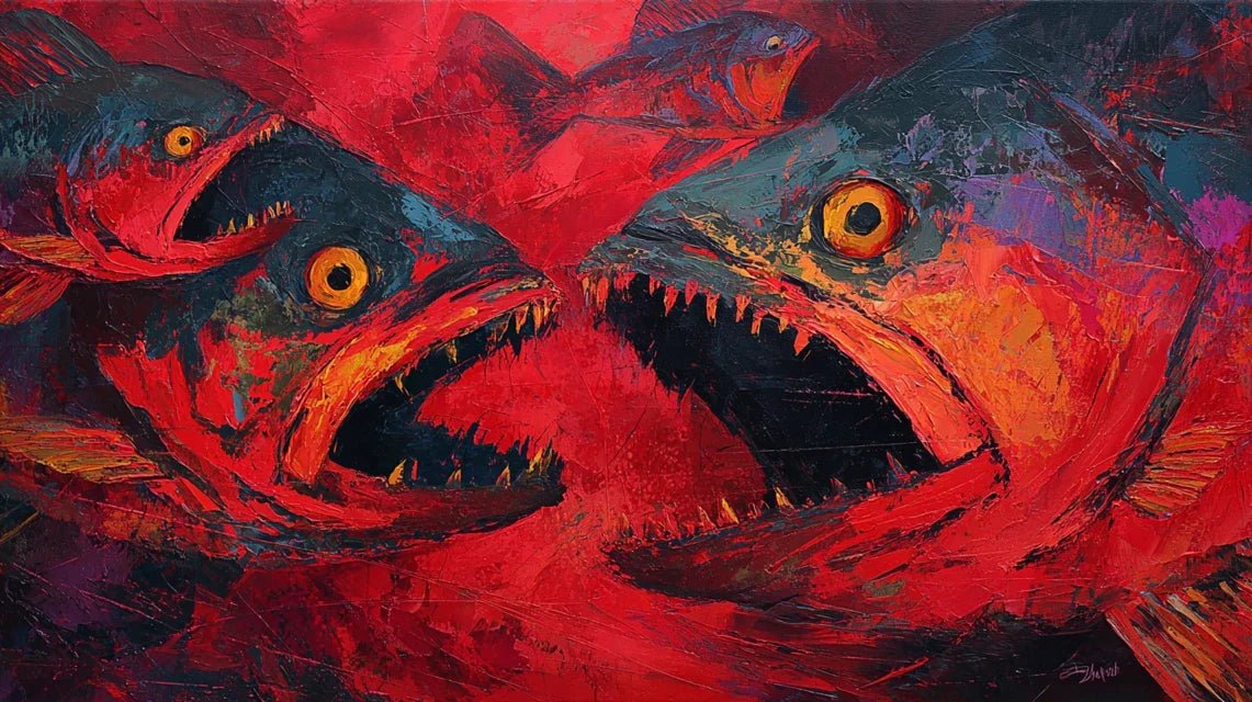 Comment peindre la férocité des piranhas : expressionnisme aquatique