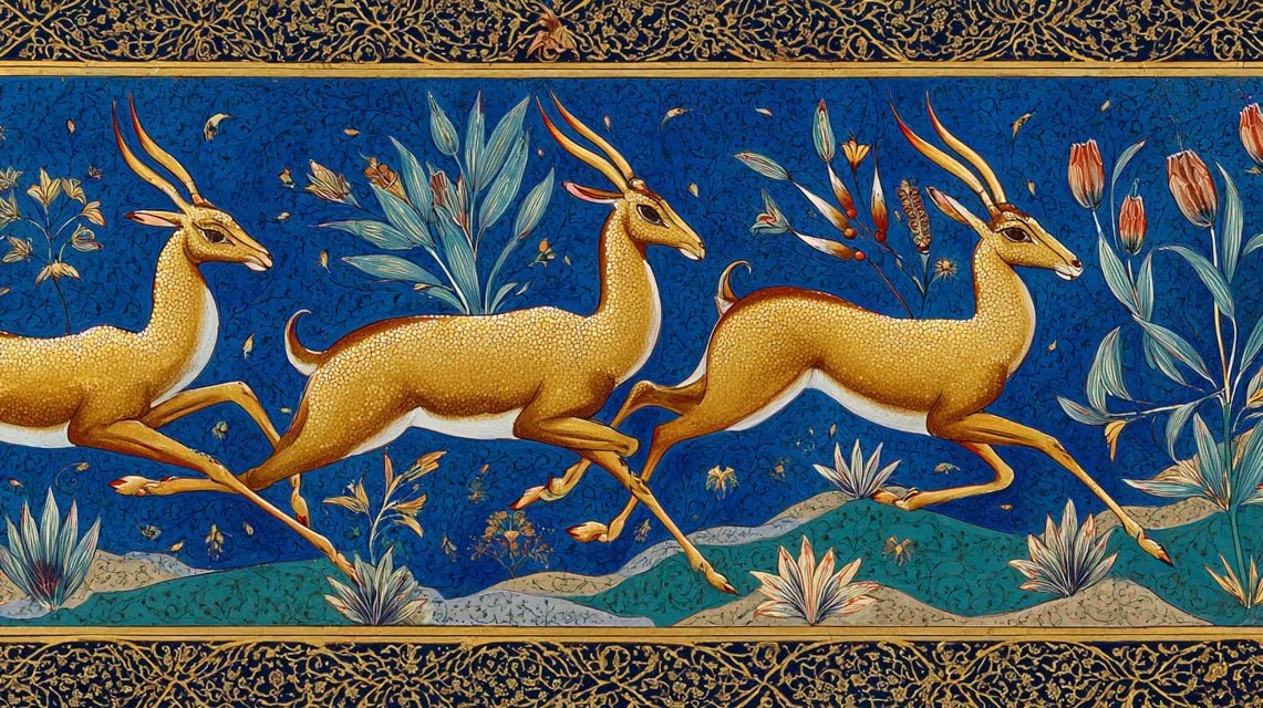 Comment peindre la grâce des gazelles : leçons des miniatures persanes