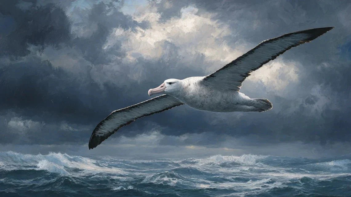 Comment peindre la majesté des albatros en vol ?
