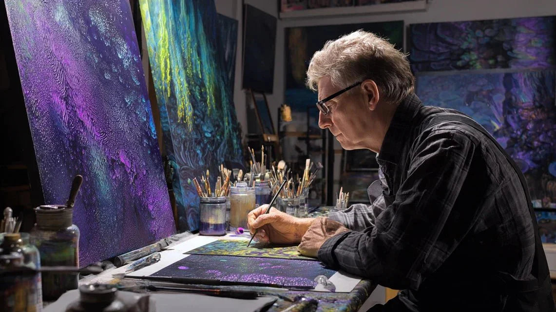 Comment peindre l'invisibilité des caméléons maîtres ?