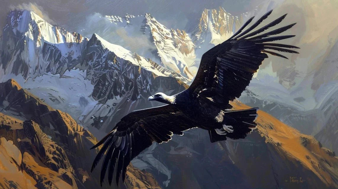 Comment représenter la majesté des condors dans les Andes picturales ?
