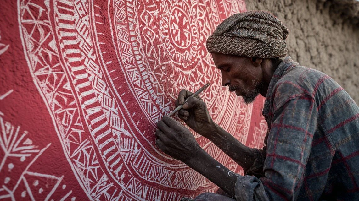 Comment transformer les motifs de boucliers Massaï en art mural ?