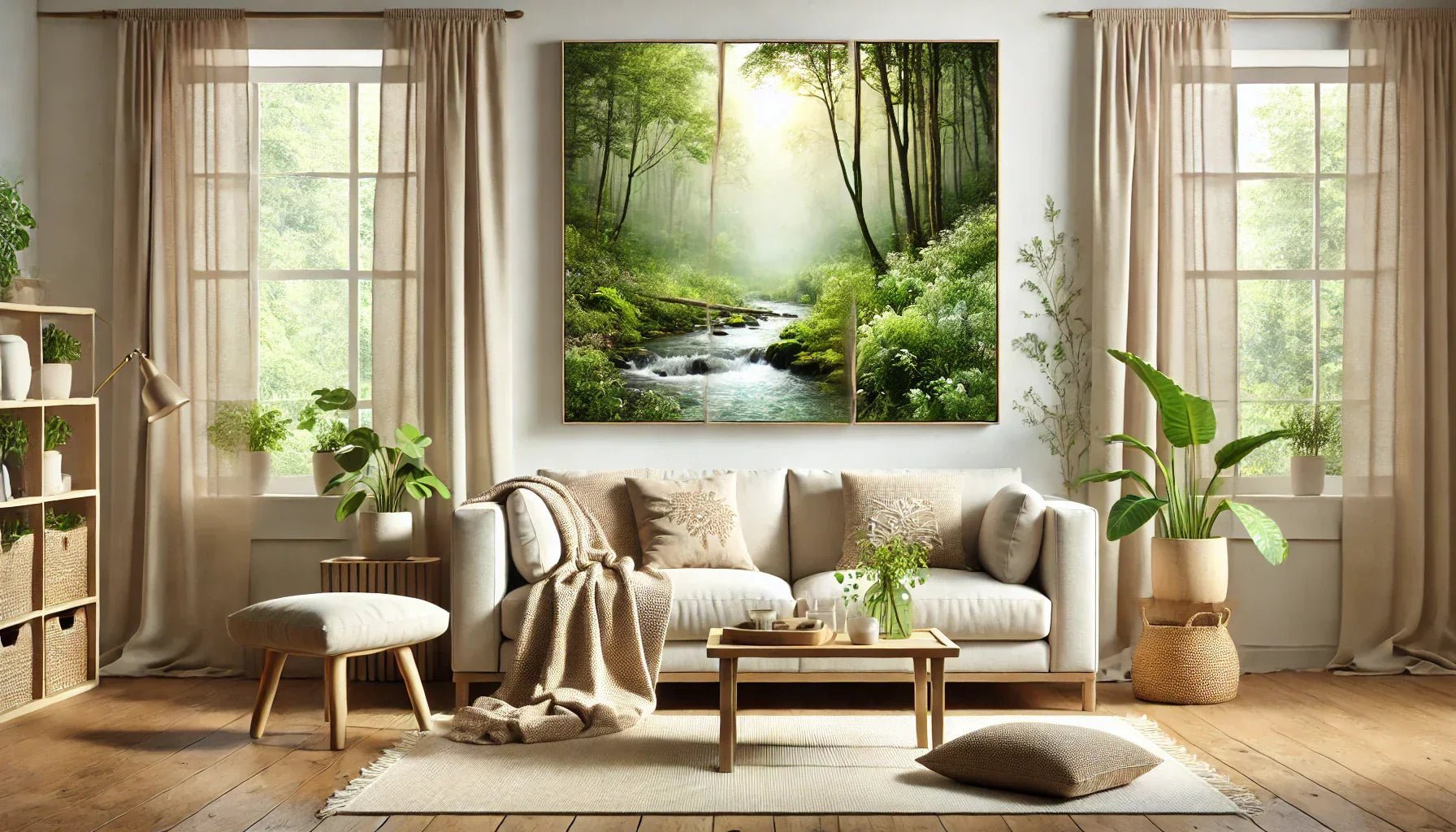 Comment un tableau nature peut transformer un salon en véritable oasis de calme ?