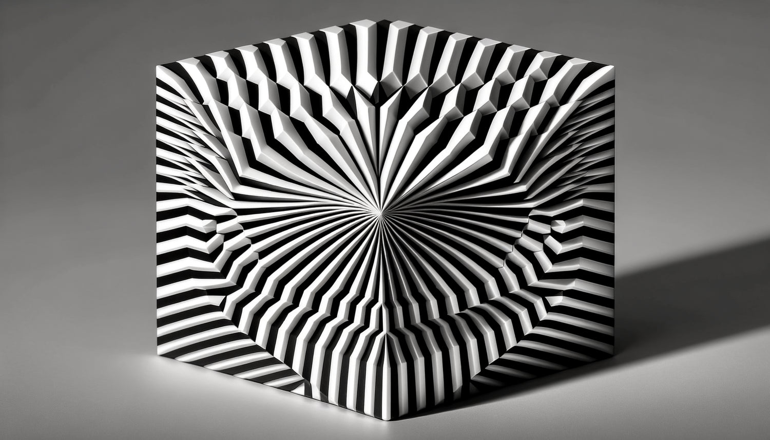 Photographie scientifique montrant contraste noir-blanc extrême versus transition douce, illustration médicale des déclencheurs de migraines ophtalmiques