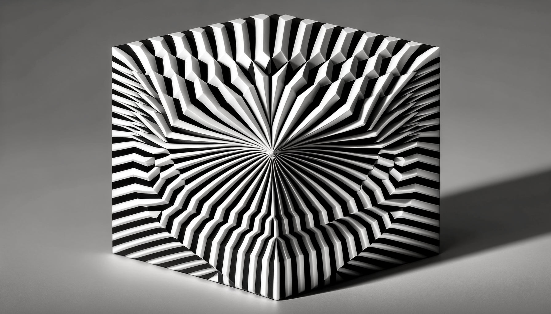 Photographie scientifique montrant contraste noir-blanc extrême versus transition douce, illustration médicale des déclencheurs de migraines ophtalmiques