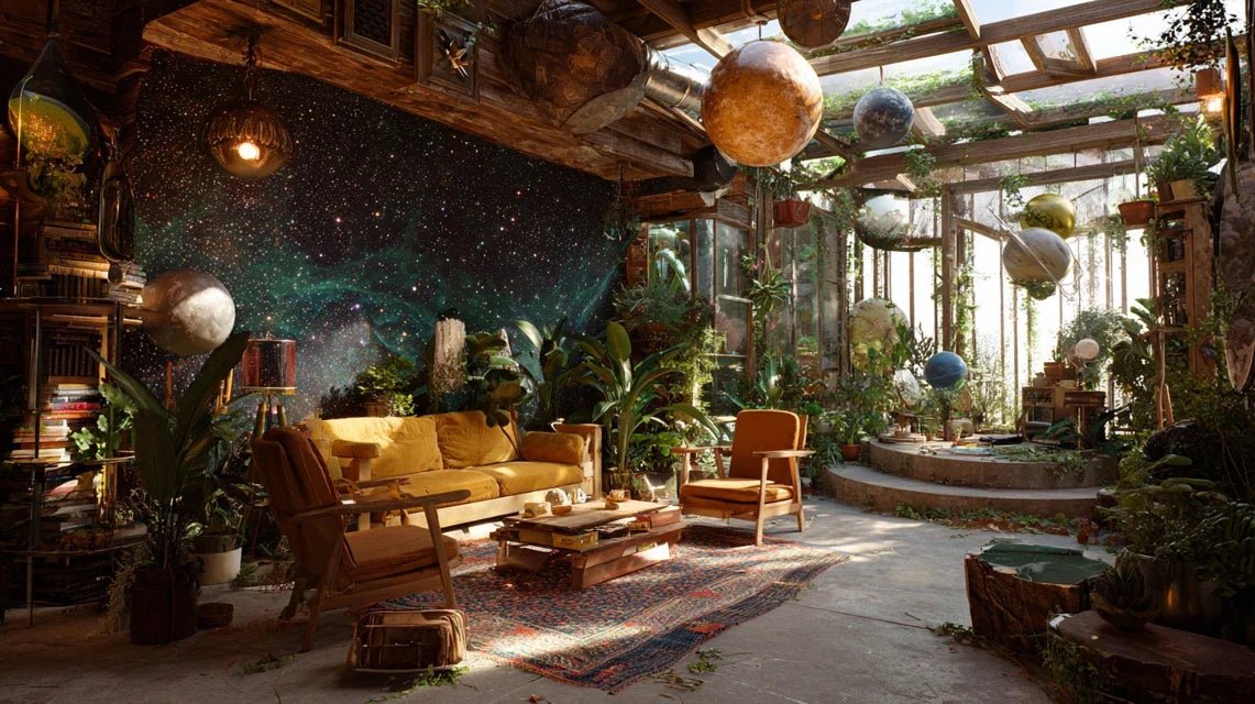 Cosmic cottage : quand le cottagecore rencontre l'espace