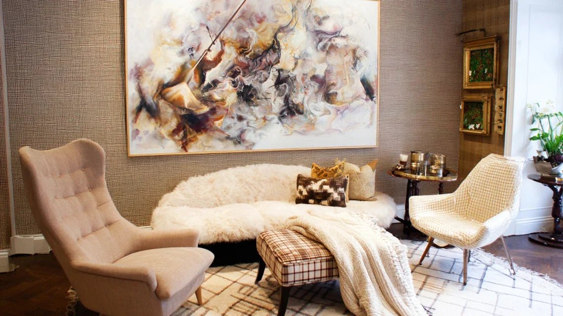 Créer une déco cocooning avec un seul tableau fort