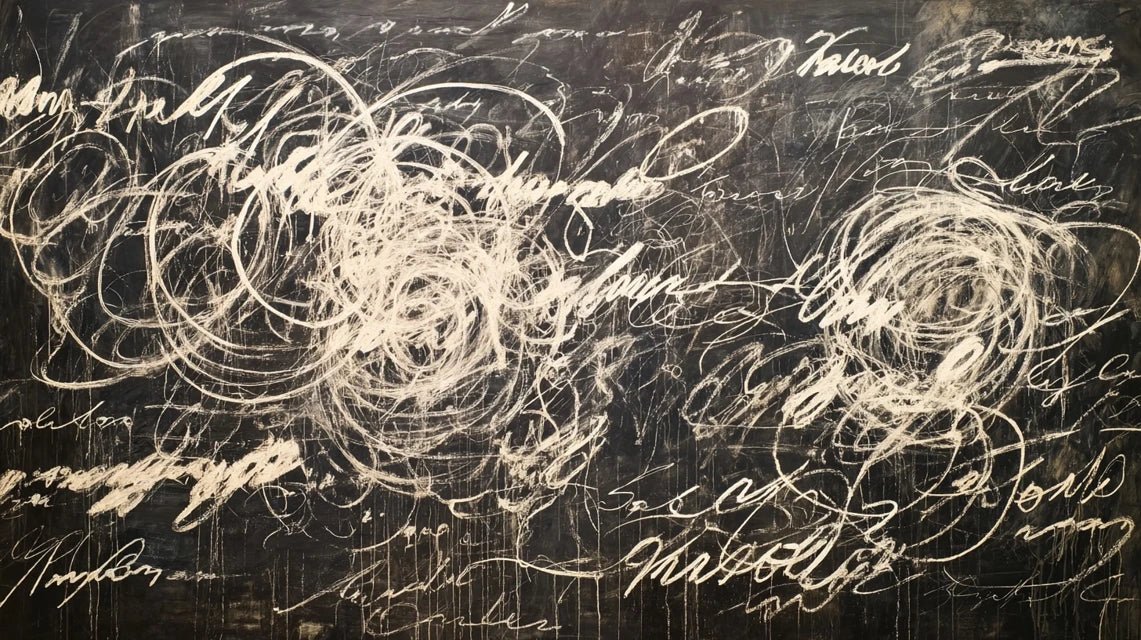 Cy Twombly et l'écriture abstraite : quand les mots deviennent peinture