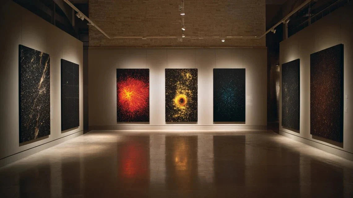 Dégradé cosmique : le secret des tableaux spatiaux modernes