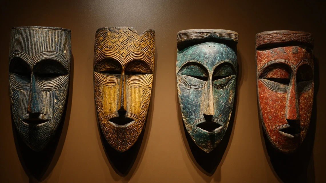 D'où viennent les masques Sénoufo en décoration murale ?