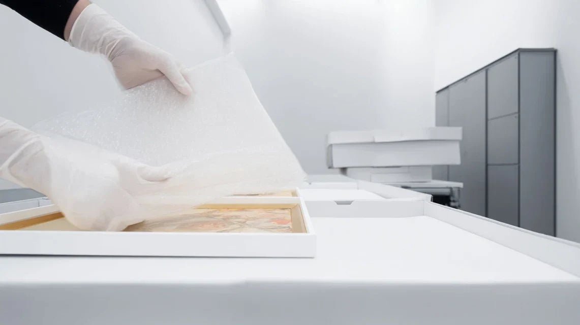 Emballage sur mesure : protégez vos tableaux avec une précision professionnelle