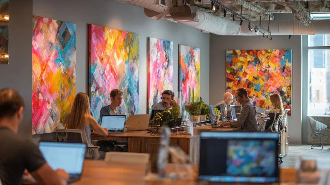 Espaces de coworking et art abstrait : stimuler la créativité