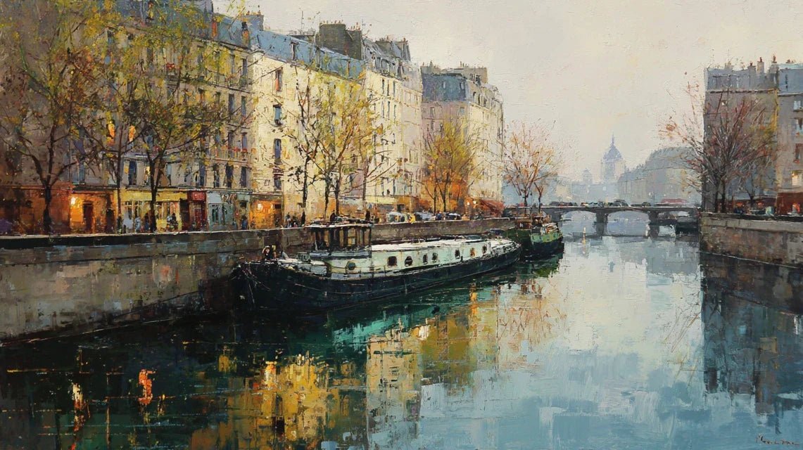 Évolution des paysages fluviaux urbains dans l'art