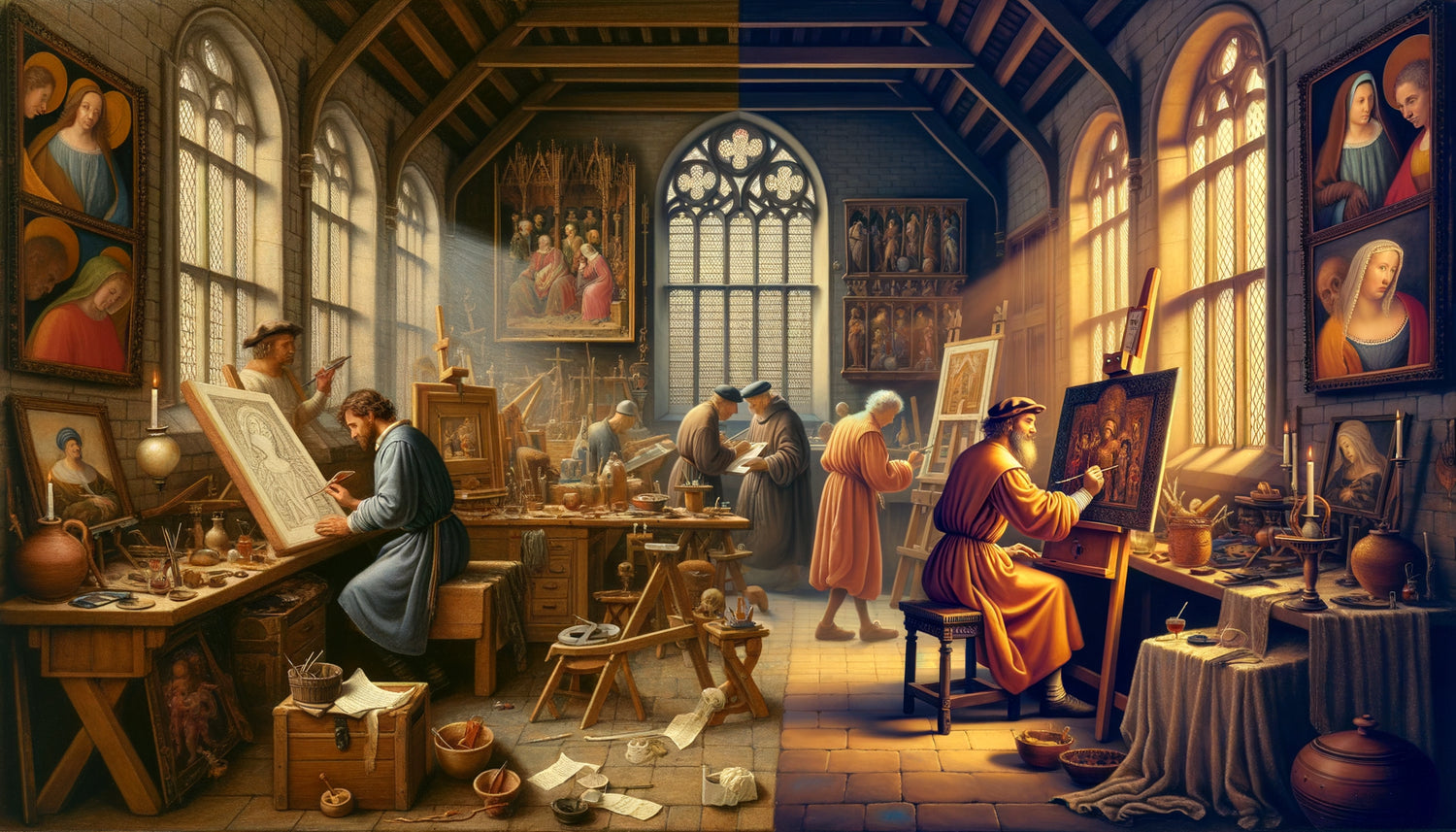 Évolution historique de la signature artistique du Moyen Âge anonyme à la Renaissance signée