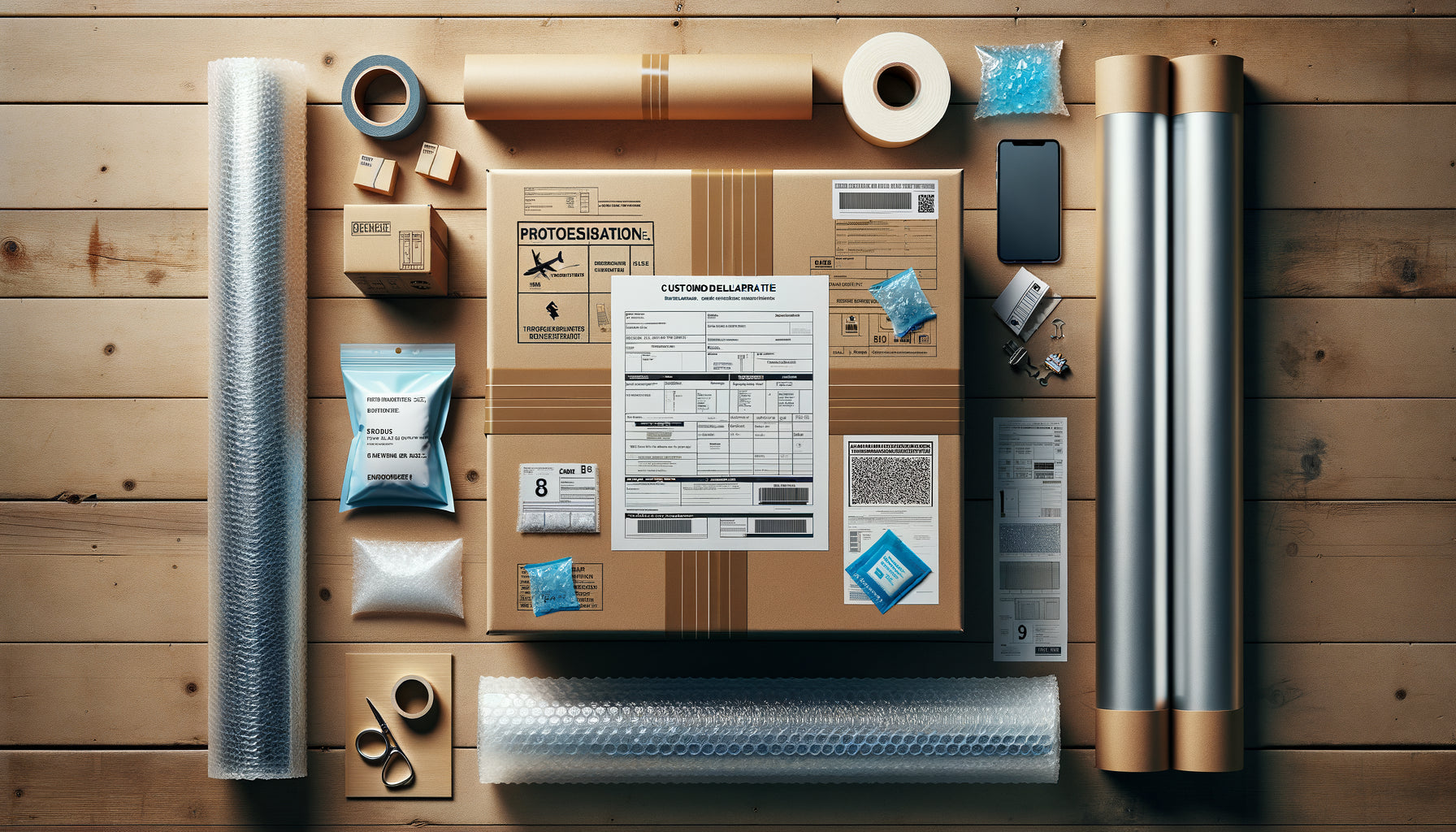 Préparation d'emballage renforcé pour expédition de tableaux vers Mayotte avec protection contre l'humidité tropicale et documents douaniers