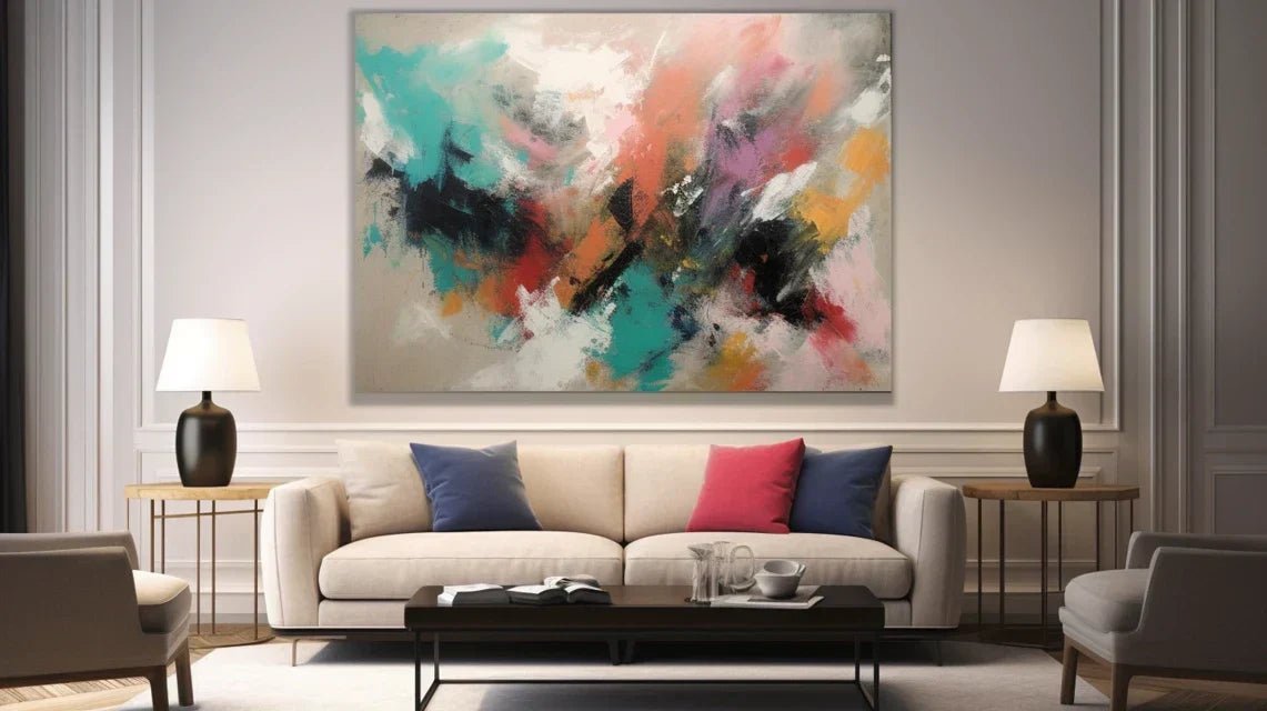 Système de fixation haut de gamme en métal précieux supportant discrètement une œuvre d'art de collection dans un intérieur luxueux