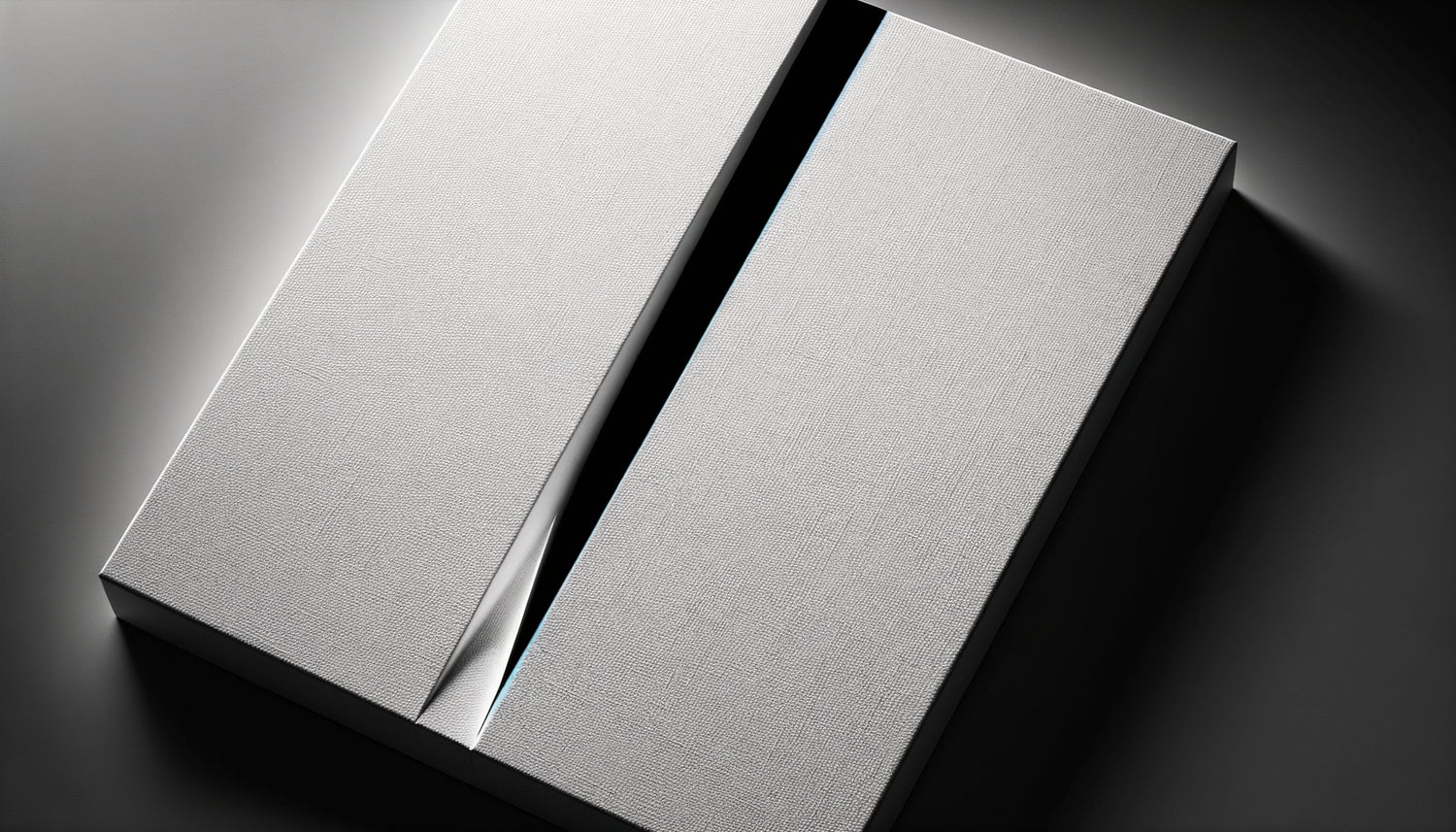 Toile blanche lacérée de Lucio Fontana, Concetto Spaziale, coupure verticale révélant le vide spatial, spatialisme années 1950