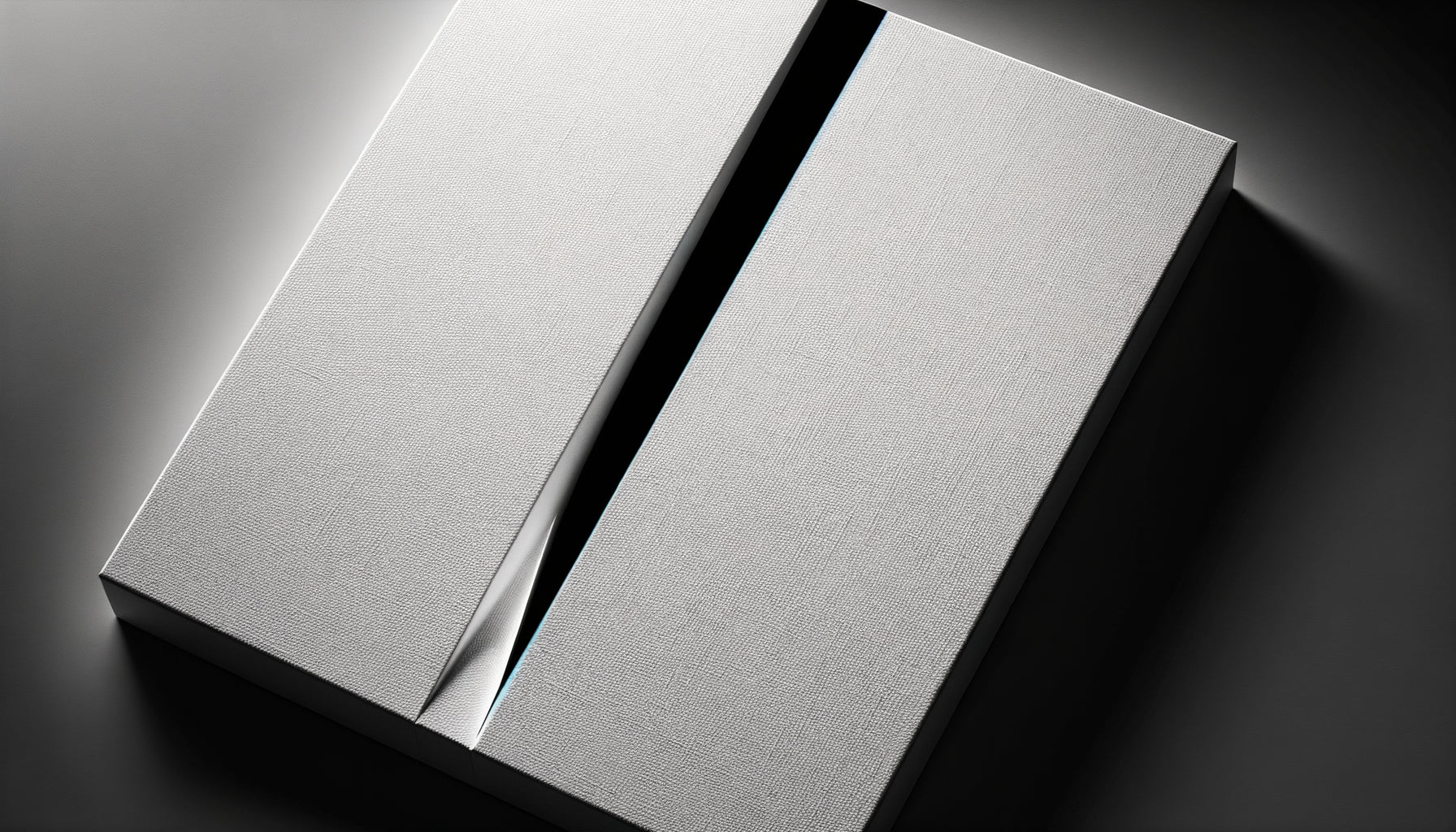 Toile blanche lacérée de Lucio Fontana, Concetto Spaziale, coupure verticale révélant le vide spatial, spatialisme années 1950