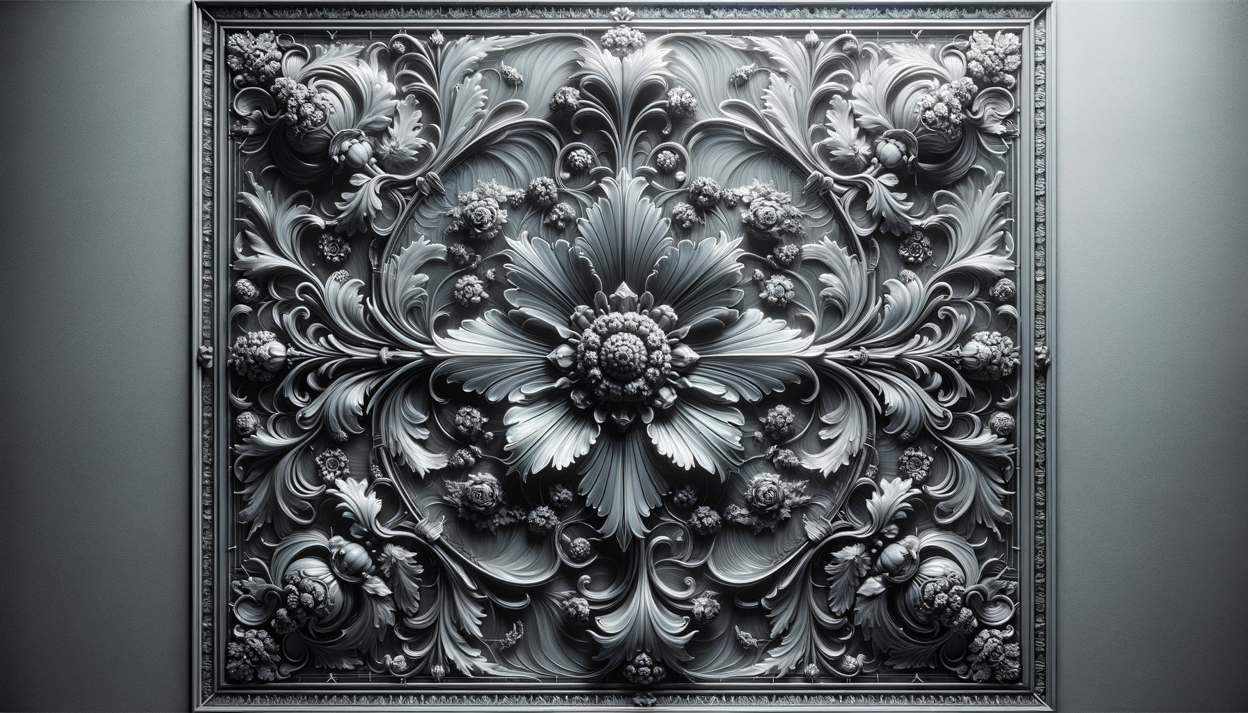 Panneau de verre en grisaille monochrome de Salviati, XIXe siècle, dégradés de gris sculptant la lumière