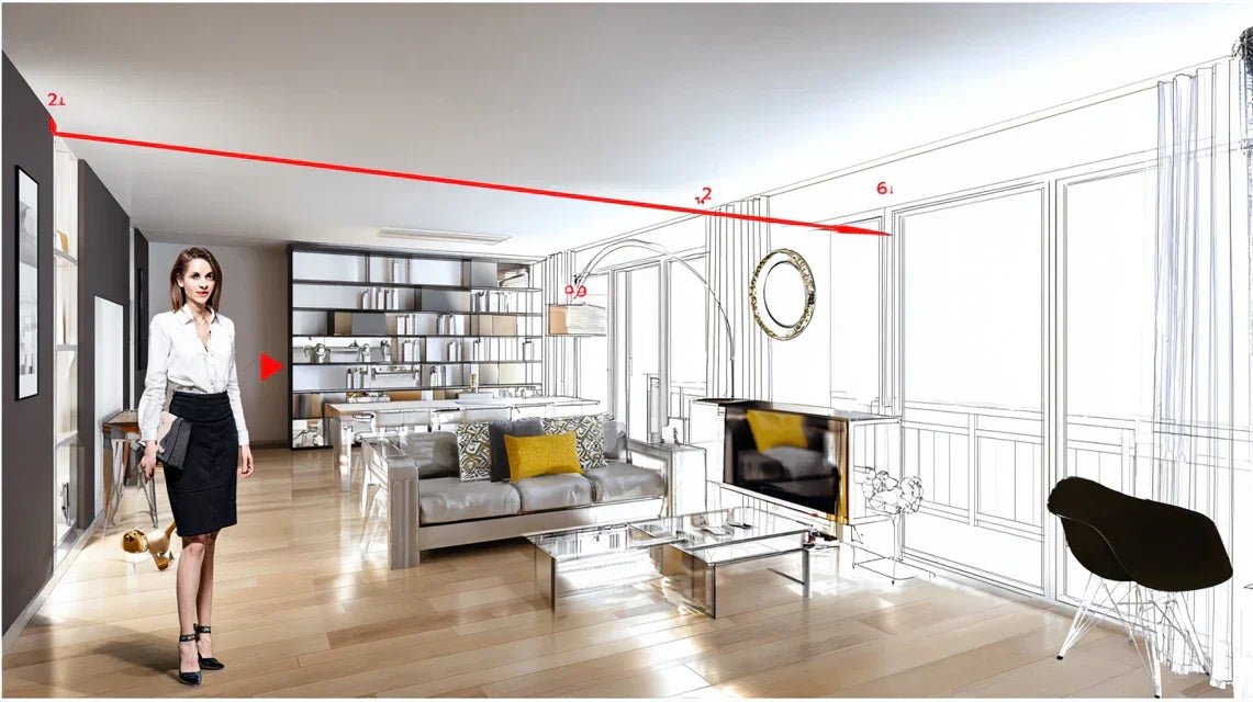 Hauteur sous plafond et distance de recul : combinaison idéale